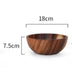 Natural Wooden Serving Bowl – Rustic Fruit, Salad & Food Container for Home & Restaurant