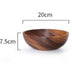Natural Wooden Serving Bowl – Rustic Fruit, Salad & Food Container for Home & Restaurant